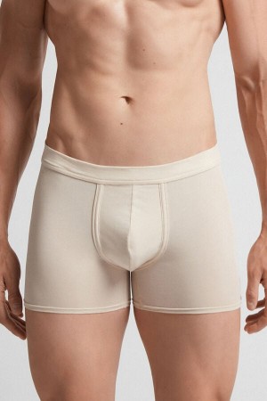 Boxer Intimissimi Natural Fresh Cotton Hombre Beige | EWYXB9258