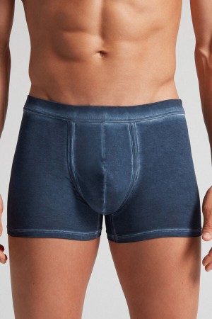 Boxer Intimissimi Natural Fresh Cotton Hombre Azul Marino | RGSBV9371