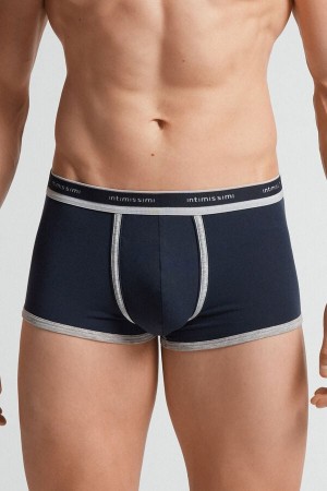 Boxer Intimissimi Natural Fresh Cotton Hombre Azules Gris Claro | ONHPK0951