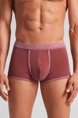 Boxer Intimissimi Natural Fresh Cotton Hombre Burdeos | ZYWVI3104