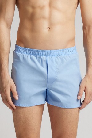 Boxer Intimissimi Print Detailed Hombre Azules Claro | STYCR8267