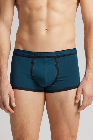 Boxer Intimissimi Superior Cotton With Logo Hombre Verde | EZXNP8406