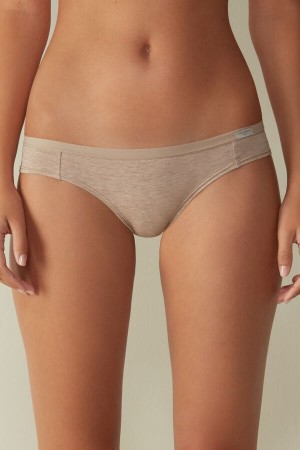 Bragas Intimissimi Cotton Mujer Beige | BIQNO6481