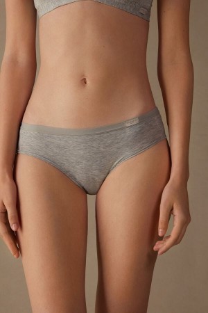 Bragas Intimissimi Cozy Cotton Mujer Gris Claro | APKHX7519