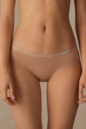 Bragas Intimissimi Cozy Cotton Mujer Naranjas Beige | OSKXH3085