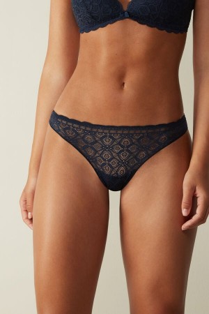 Bragas Intimissimi Lace And Microfiberzilian Mujer Azules | NLMXA7962