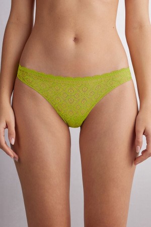 Bragas Intimissimi Lace And Microfiberzilian Mujer Verde | ZJHXW3192