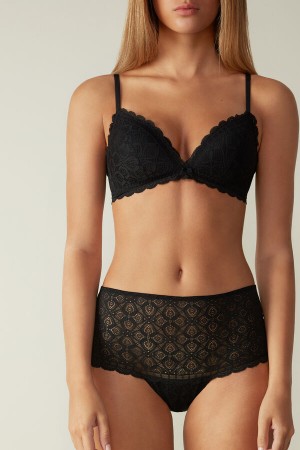 Bragas Intimissimi Lace Hipster Mujer Negras | SIJBO2943