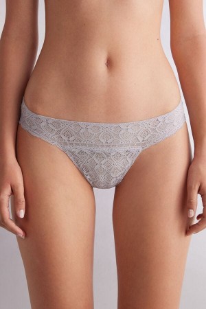 Bragas Intimissimi Lacezilian Mujer Gris | PBCDG4693