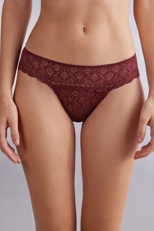 Bragas Intimissimi Lacezilian Mujer Rojas | HBZVE9378