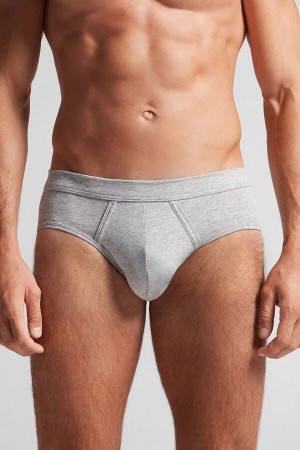 Bragas Intimissimi Natural Fresh Cotton Hombre Gris Claro | MUIAW5216