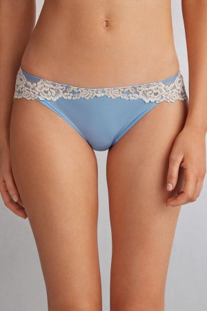 Bragas Intimissimi Pretty Flowers Mujer Azules Blancas | MKOZF4981