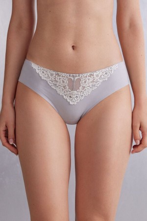 Bragas Intimissimi Pretty Flowers Seamless Cotton Mujer Gris | UGWSZ6027