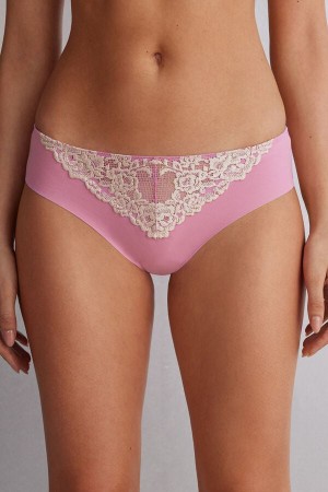 Bragas Intimissimi Pretty Flowers Seamless Cotton Mujer Rosas Blancas | TOIYF6825