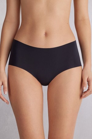 Bragas Intimissimi Seamless Microfiber Hipster Mujer Negras | LUPWQ1592