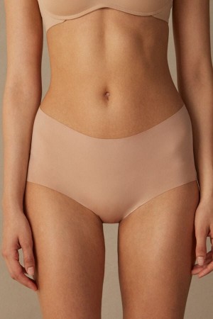 Bragas Intimissimi Seamless Microfiber Hipster Mujer Naranjas Beige | METSA3671