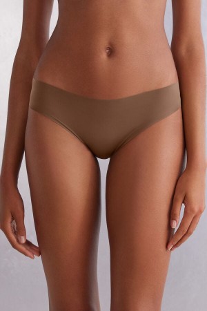 Bragas Intimissimi Seamless Microfiber Mujer Beige Oscuro | MWEBZ5340