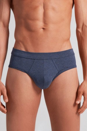 Bragas Intimissimi Superior Cotton Hombre Azules | RQYKJ2741