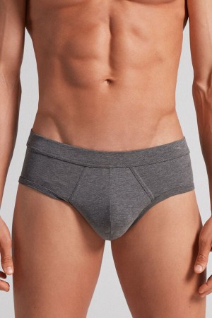 Bragas Intimissimi Superior Cotton Hombre Gris Oscuro | TZRUL7482