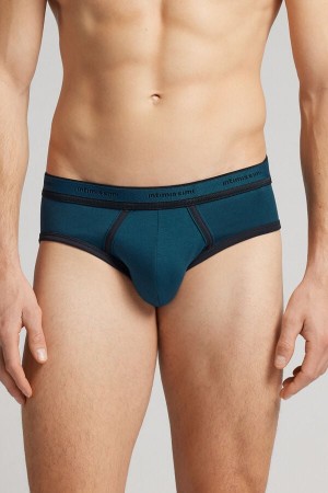 Bragas Intimissimi Superior Cotton Logo Hombre Verde | QISPJ8362