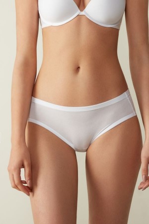 Bragas Intimissimi Ultralight Cotton Mujer Blancas | TKVWO8613