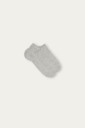 Calcetines Intimissimi No-Show Terrycloth Hombre Gris | EPWNS2953