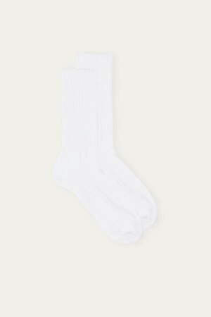 Calcetines Intimissimi Short Terrycloth Hombre Blancas | DBYPH1259