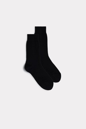 Calcetines Intimissimi Short Warm Cotton Hombre Negras | MQWGB0912