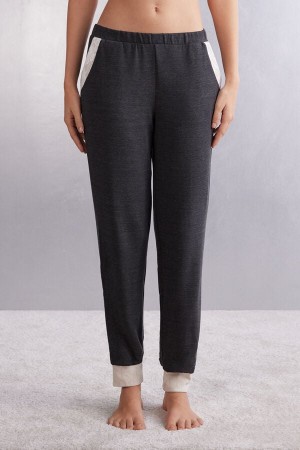 Pantalon Intimissimi Baby It’s Cold Outside Modal And Wool Jogger Mujer Gris | XDRFG8057