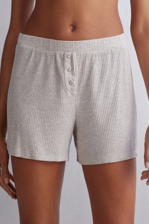 Short Intimissimi Chic Comfort Modal Mujer Beige | JBHEQ3170