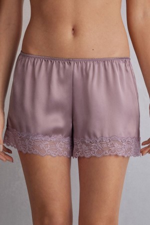 Short Intimissimi Silk Mujer Rosas | KDVCH1832