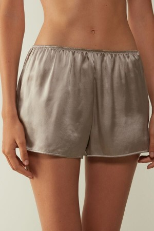 Short Intimissimi Smooth Silk-Satin Mujer Beige | PFVOE1460