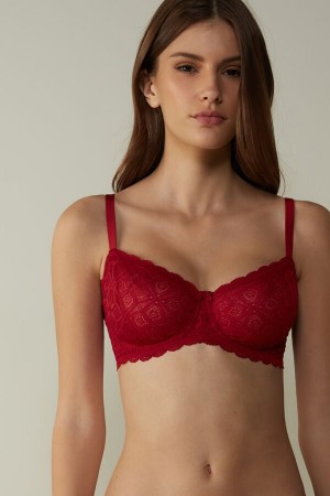 Sujetador Intimissimi Daniela Balconette Lace Mujer Rojas | LDHVB6123