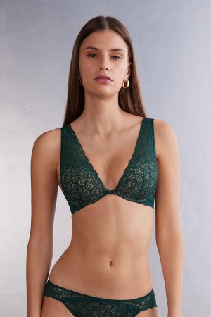 Sujetador Intimissimi Elena Balconette Lace Mujer Verde | PGLET3948