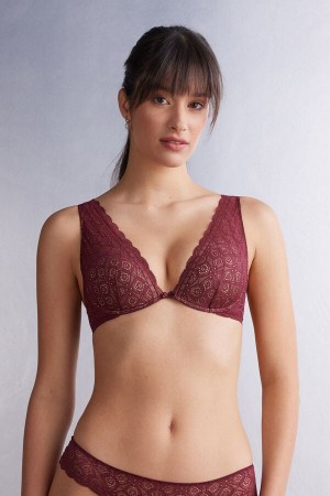 Sujetador Intimissimi Elena Balconette Lace Mujer Rojas | QSDUG8416