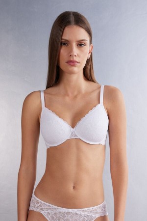 Sujetador Intimissimi Francesca Balconette Lace Mujer Blancas | LONJH4586