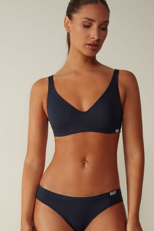 Sujetador Intimissimi Greta Balconette Cotton Mujer Azules | AEVKF6347