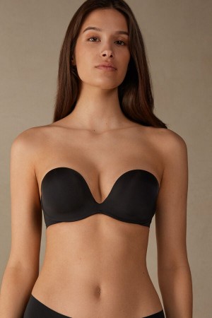 Sujetador Intimissimi Monica Bandeau Ultralight Microfiber Mujer Negras | EMICS1845