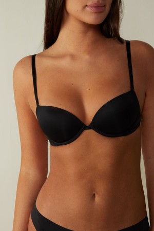 Sujetador Intimissimi Silvia Multifunction Push-Up Microfiber Mujer Negras | PUMFL4576