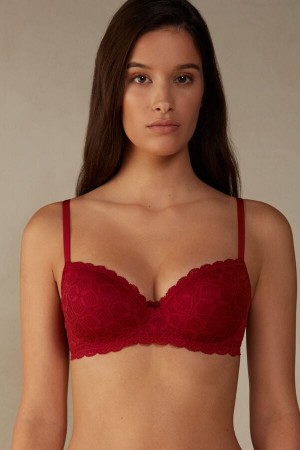 Sujetador Intimissimi Sofia Balconette Lace Mujer Rojas | KDWMB7946