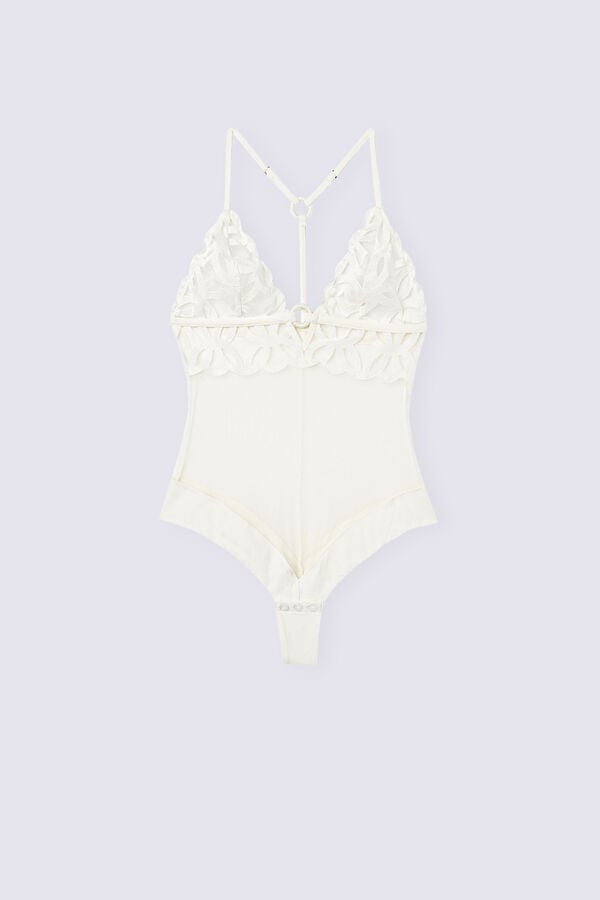 Body Intimissimi Crafted Elegance Lace And Tulle Mujer Blancas | KJUMC8759