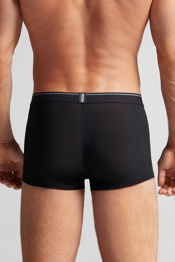 Boxer Intimissimi Super Fresh Micro-Mesh Hombre Negras | NOFSA7349