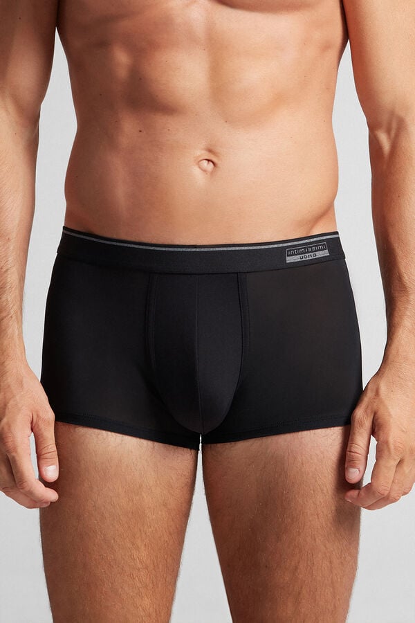 Boxer Intimissimi Super Fresh Micro-Mesh Hombre Negras | NOFSA7349