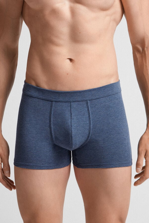 Boxer Intimissimi Superior Cotton Hombre Azules | WQTVF9285