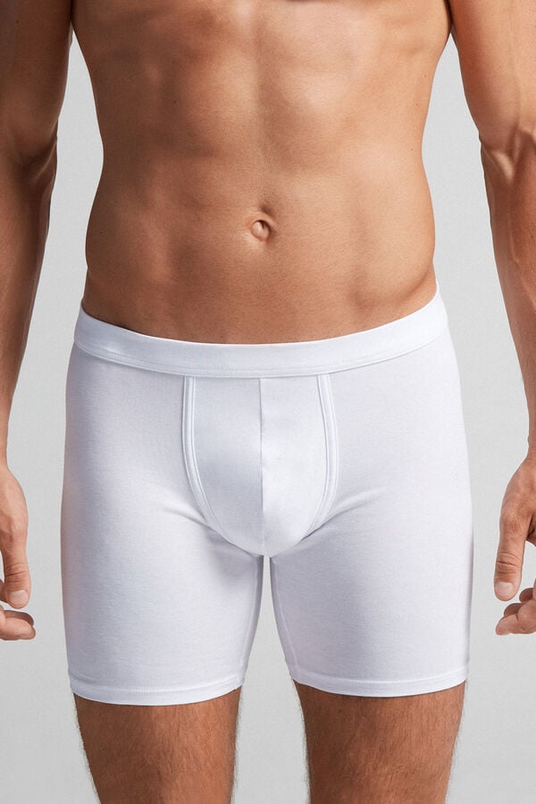 Boxer Intimissimi Superior Cotton Long Hombre Blancas | ENLAW7486