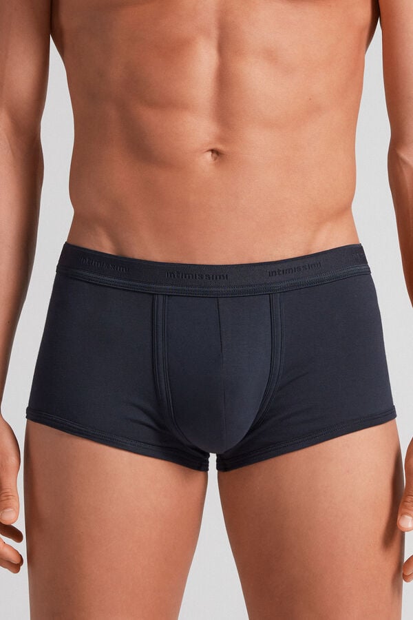 Boxer Intimissimi Superior Cotton With Logo Hombre Azules Azules | SOVIL7480