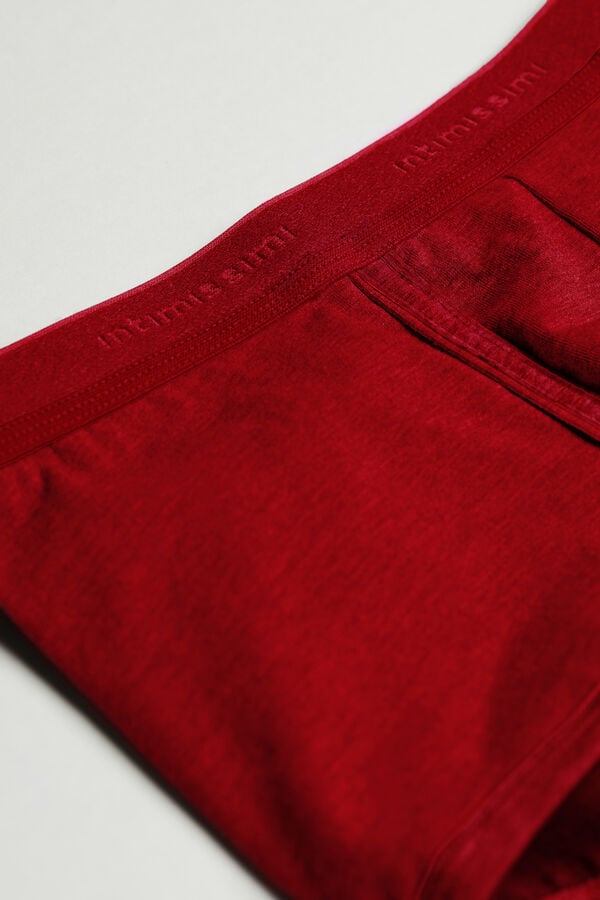 Boxer Intimissimi Superior Cotton With Logo Hombre Rojas Rojas | JTIFK8250