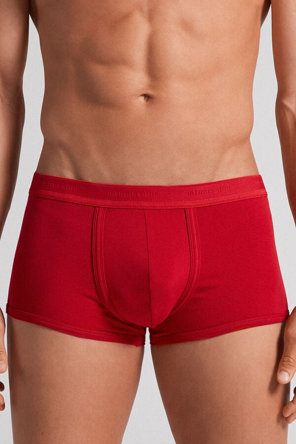 Boxer Intimissimi Superior Cotton With Logo Hombre Rojas Rojas | JTIFK8250