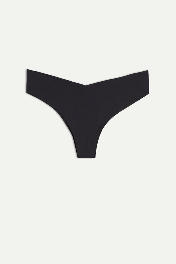 Bragas Intimissimi 80s-Stylezilian Ultralight Microfiber Mujer Negras | OLPDR5048