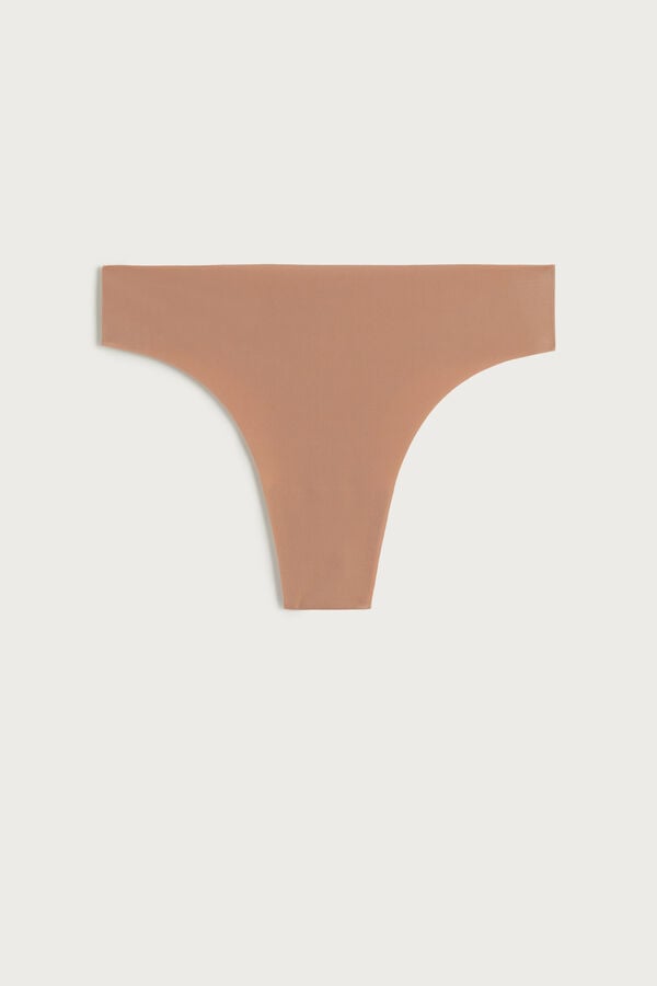 Bragas Intimissimi Brazilian Seamless Ultra Light Microfiber Mujer Beige | RYVFS3247